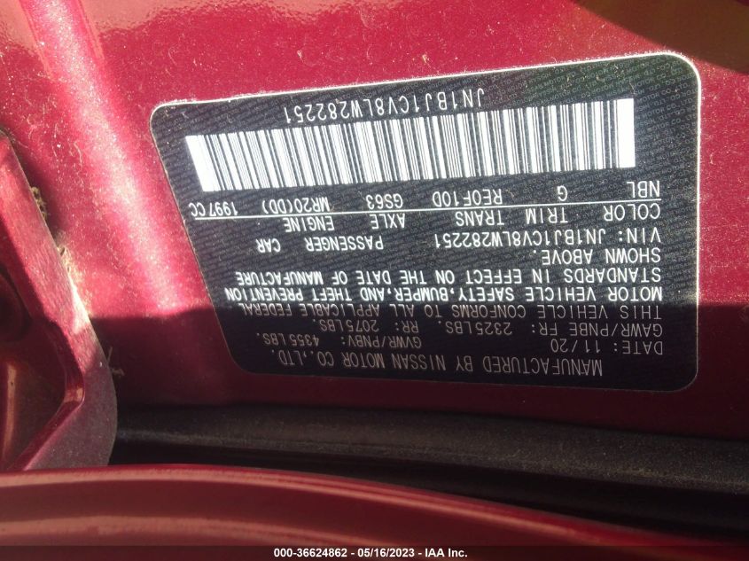 2020 NISSAN ROGUE SPORT S - JN1BJ1CV8LW282251