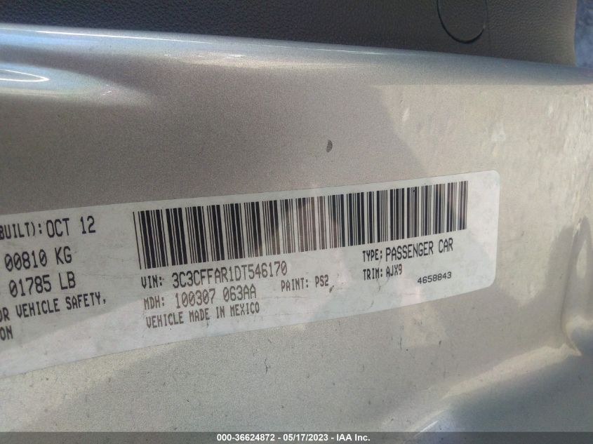 2013 FIAT 500 POP - 3C3CFFAR1DT546170