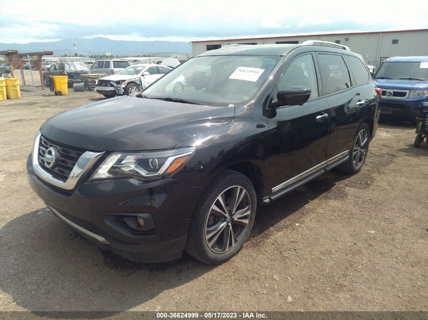 2018 NISSAN PATHFINDER PLATINUM - 5N1DR2MM1JC658258