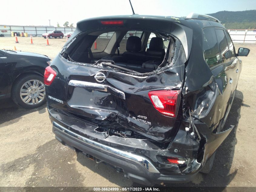 2018 NISSAN PATHFINDER PLATINUM - 5N1DR2MM1JC658258