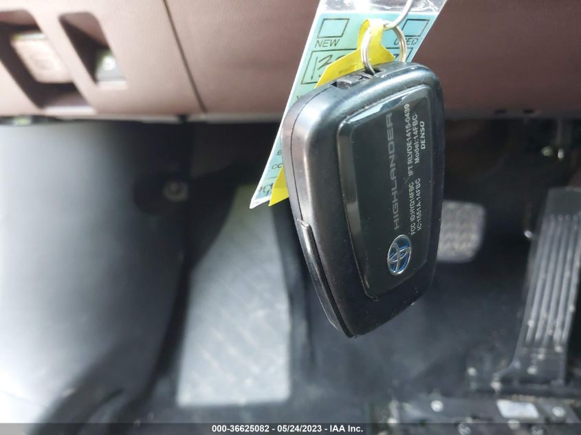 2020 TOYOTA HIGHLANDER HYBRID XLE - 5TDGARAH4LS502273