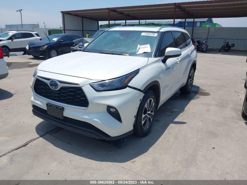2020 TOYOTA HIGHLANDER HYBRID XLE - 5TDGARAH4LS502273