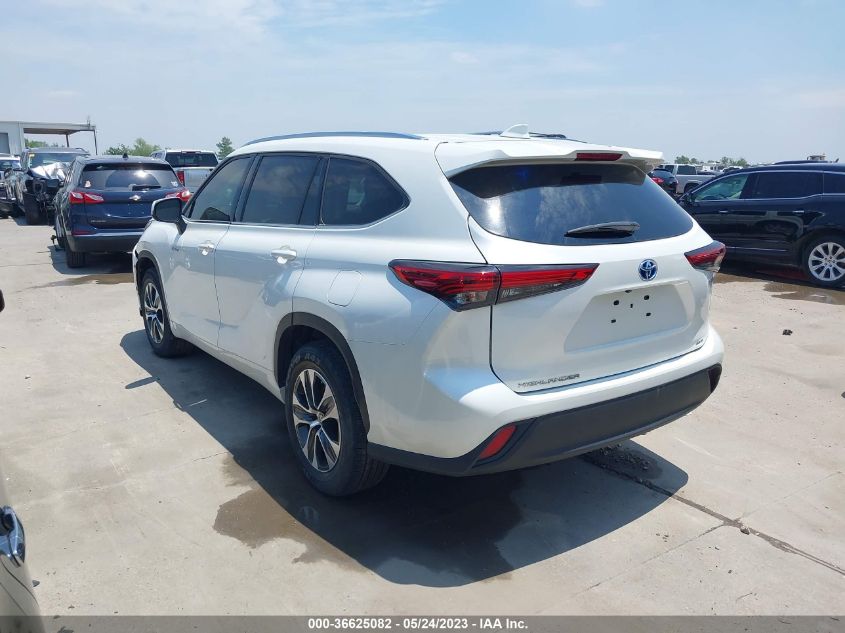 2020 TOYOTA HIGHLANDER HYBRID XLE - 5TDGARAH4LS502273