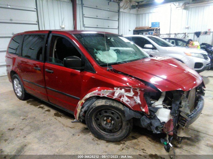 2014 DODGE GRAND CARAVAN AMERICAN VALUE PKG - 2C4RDGBG9ER476663