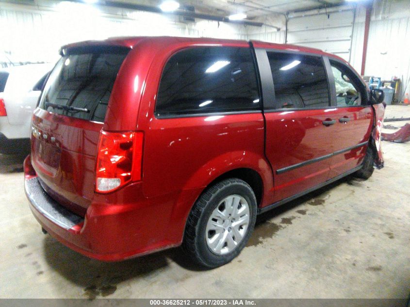 2014 DODGE GRAND CARAVAN AMERICAN VALUE PKG - 2C4RDGBG9ER476663