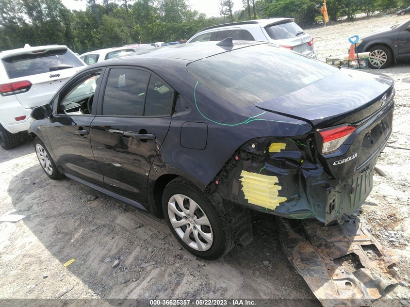VIN JTDEPMAEXMJ180932 2021 TOYOTA COROLLA LE