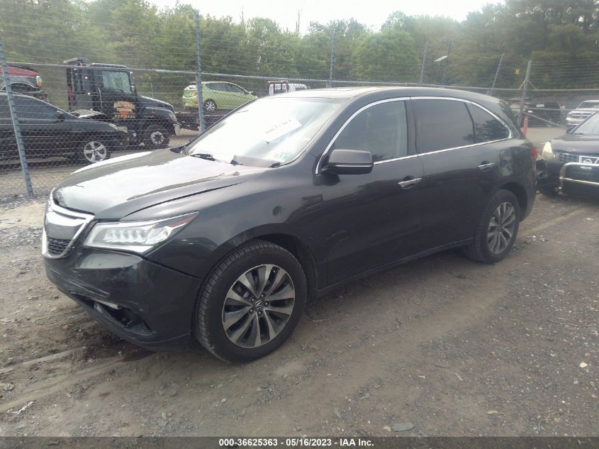 2016 ACURA MDX W/TECH/ENTERTAINMENT/W - 5FRYD4H69GB016828