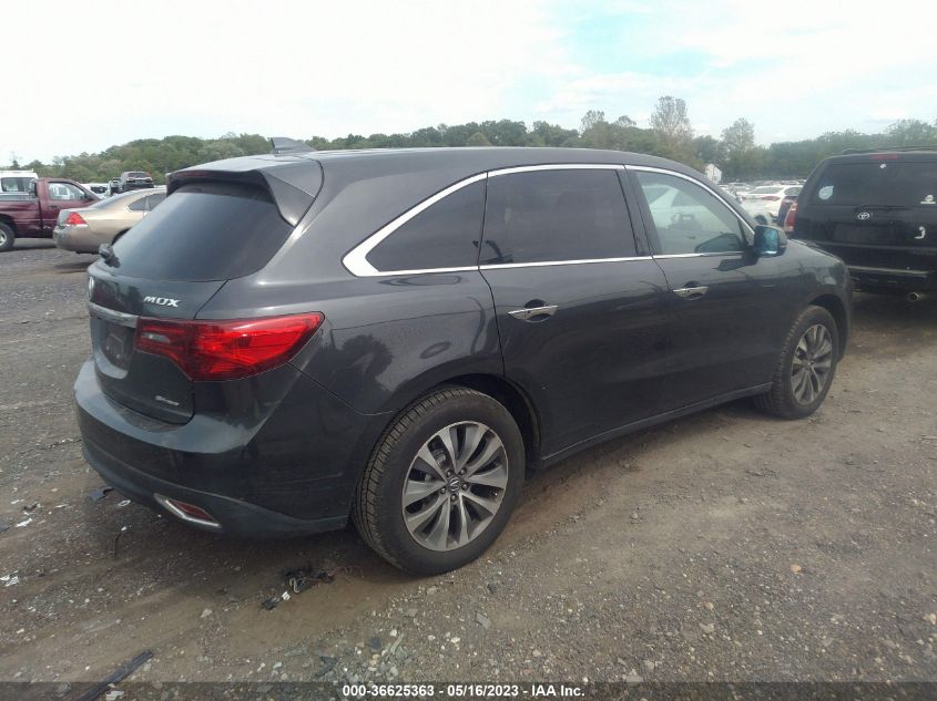 2016 ACURA MDX W/TECH/ENTERTAINMENT/W - 5FRYD4H69GB016828