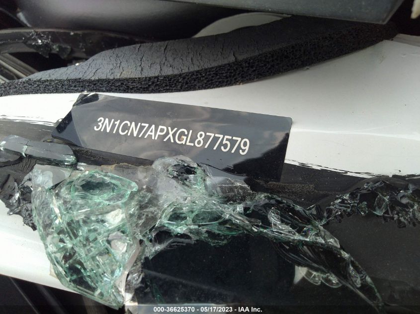 2016 NISSAN VERSA SL - 3N1CN7APXGL877579