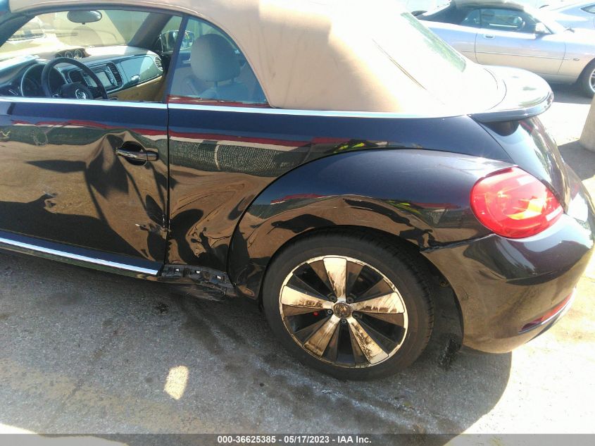 2013 VOLKSWAGEN BEETLE CONVERTIBLE 2.0T 3VW7T7AT1DM827819