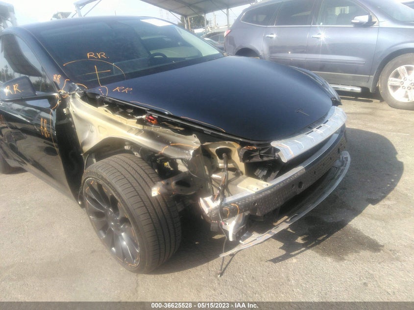 VIN 7SAYGDEF3NF561467 2022 TESLA MODEL Y PERFORMANCE