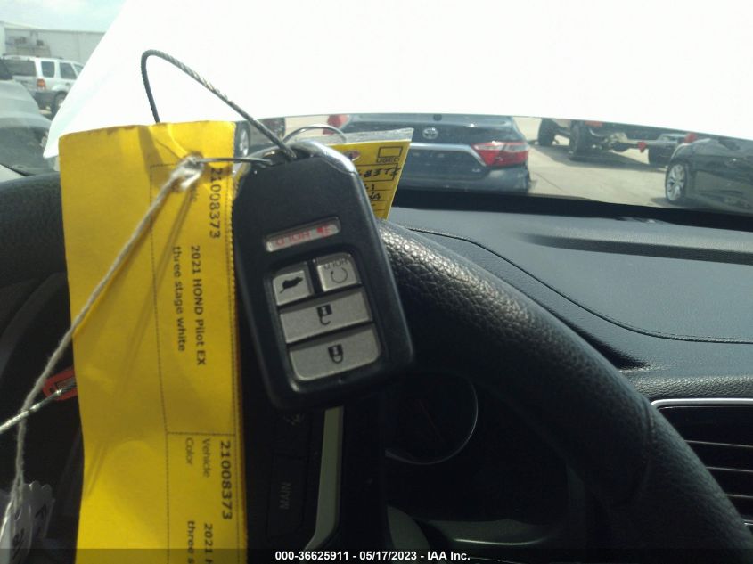 2021 HONDA PILOT EX - 5FNYF5H38MB032005