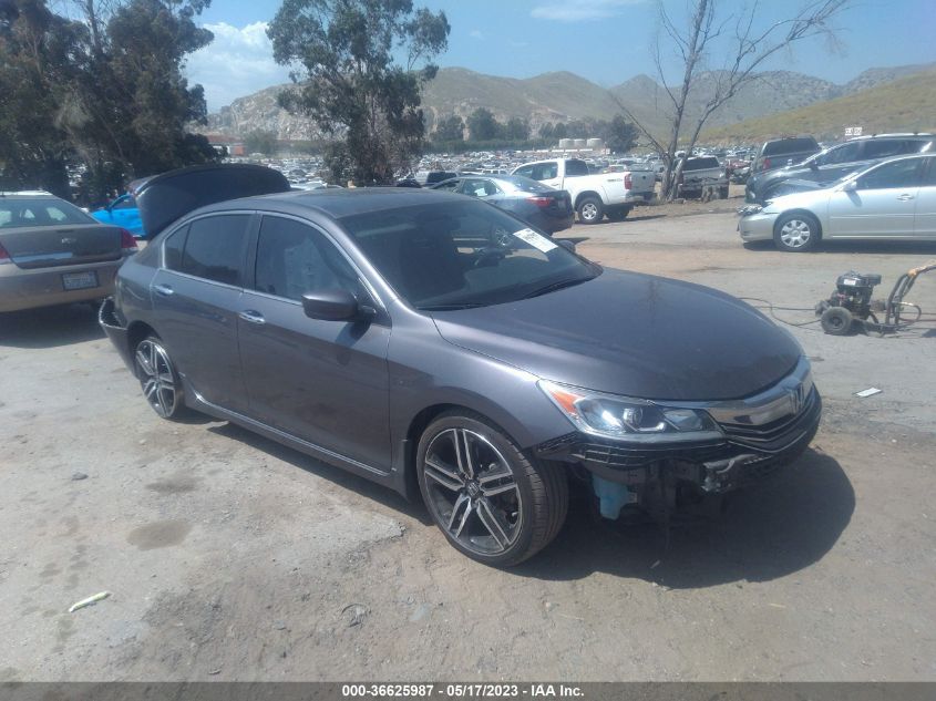 2017 HONDA ACCORD SEDAN SPORT - 1HGCR2F50HA115562