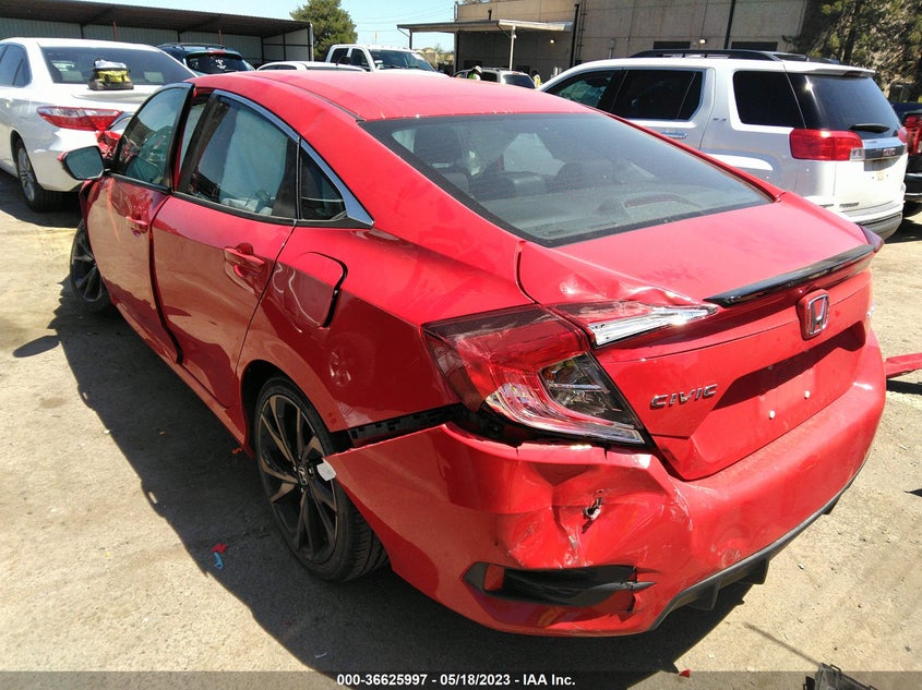VIN 2HGFC2F80LH565215 2020 HONDA CIVIC SEDAN SPORT