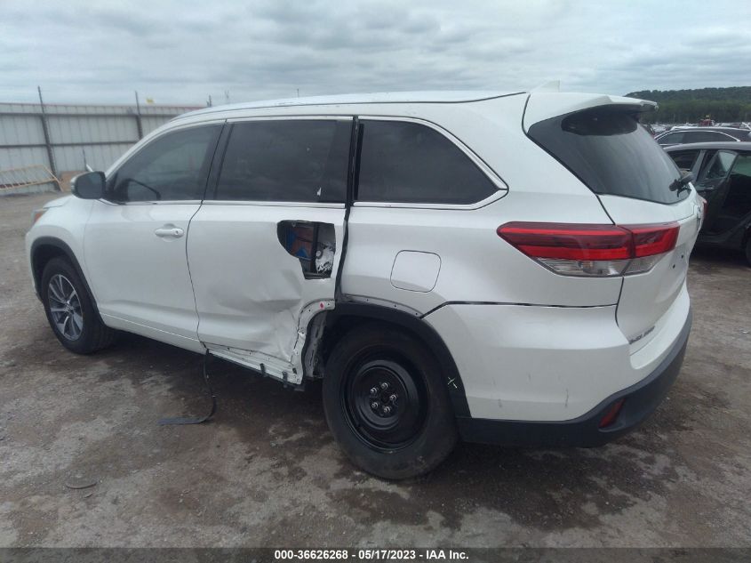 2017 TOYOTA HIGHLANDER XLE/SE - 5TDKZRFHXHS522496