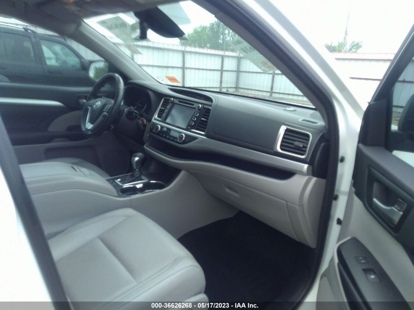2017 TOYOTA HIGHLANDER XLE/SE - 5TDKZRFHXHS522496