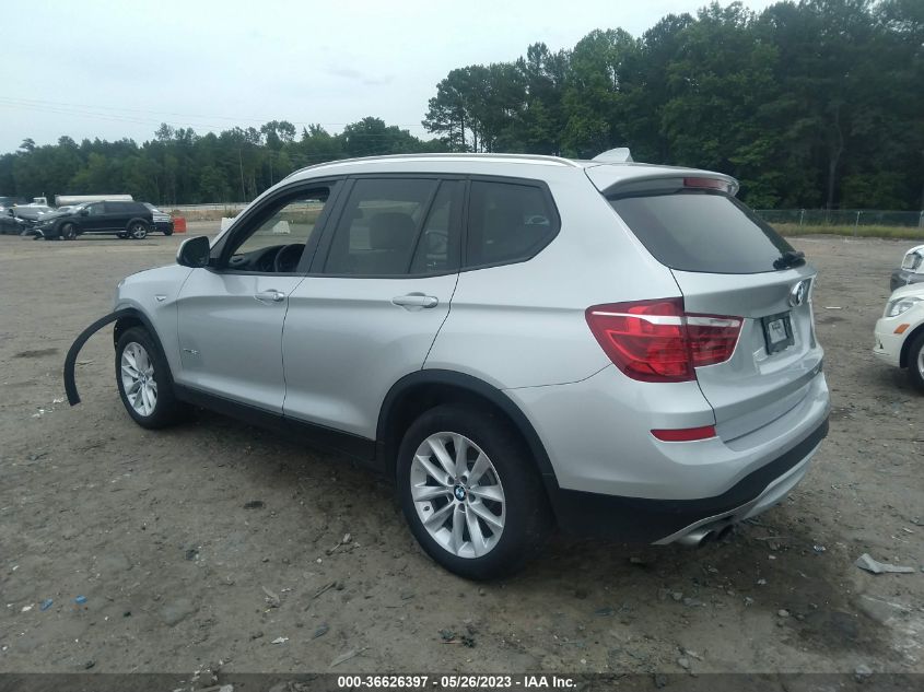 2017 BMW X3 XDRIVE28I - 5UXWX9C38H0T24923