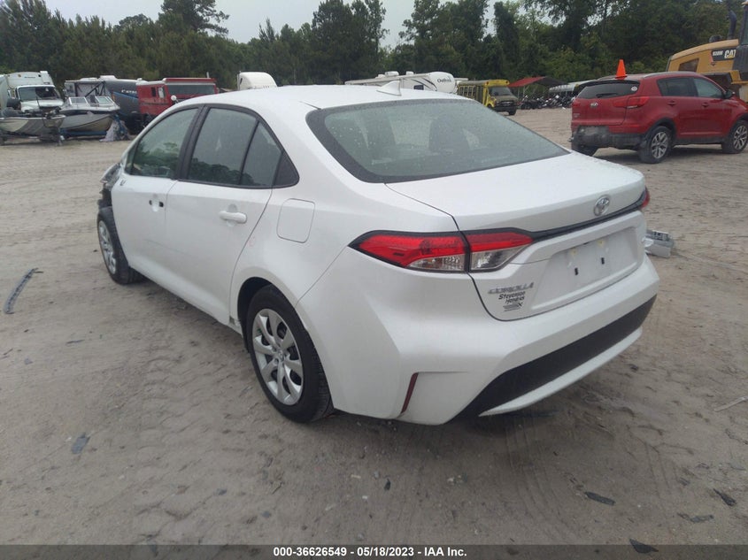 VIN 5YFEPMAE8NP387851 2022 TOYOTA COROLLA LE