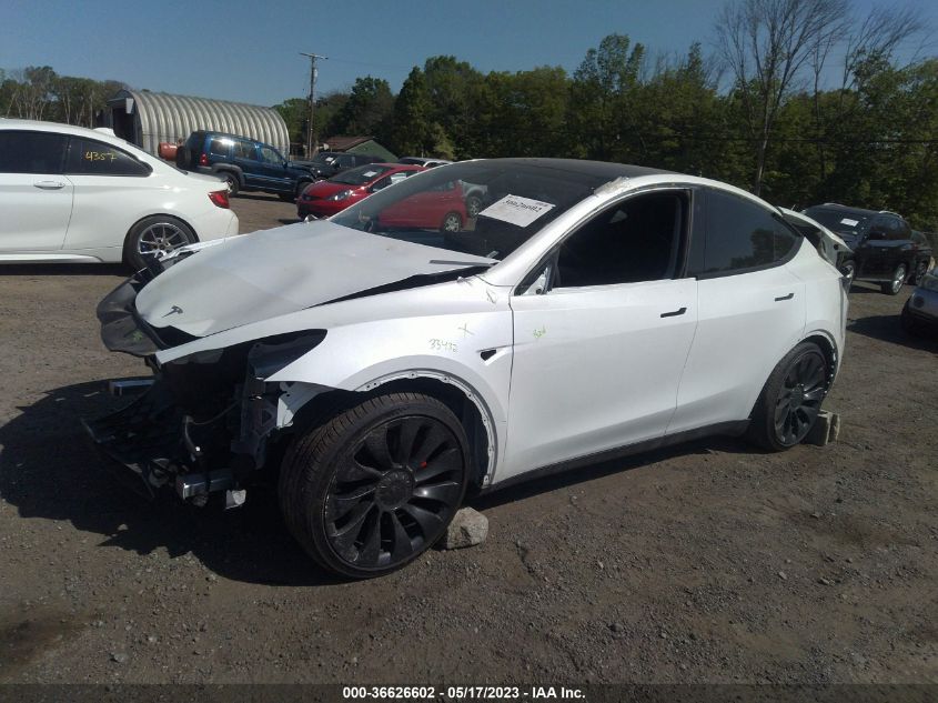 2022 TESLA MODEL Y PERFORMANCE - 7SAYGDEF1NF506581