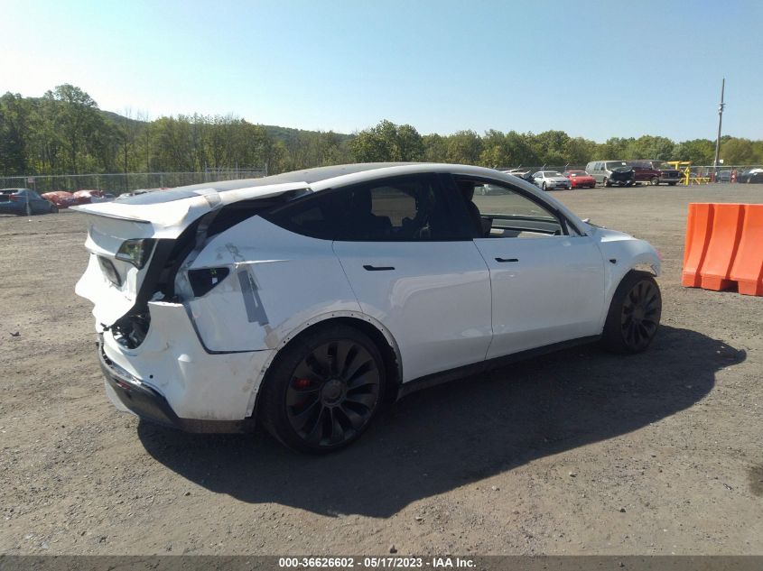 2022 TESLA MODEL Y PERFORMANCE - 7SAYGDEF1NF506581