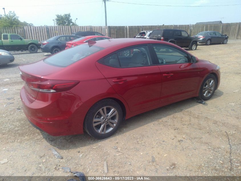 2018 HYUNDAI ELANTRA SEL - KMHD84LF1JU677288