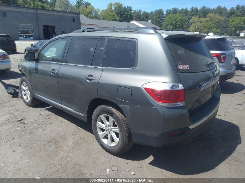2013 TOYOTA HIGHLANDER - 5TDBK3EH1DS182698