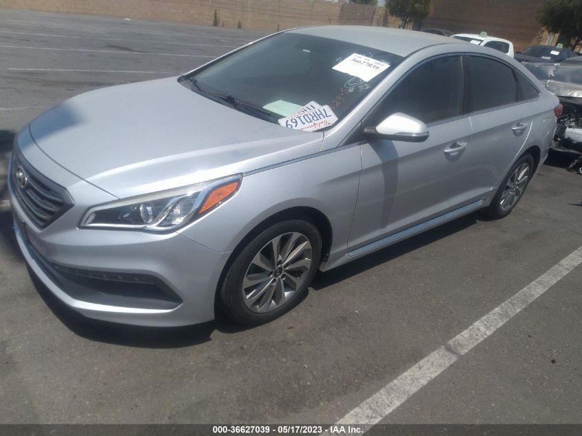 2015 HYUNDAI SONATA 2.4L SPORT - 5NPE34AF2FH118277