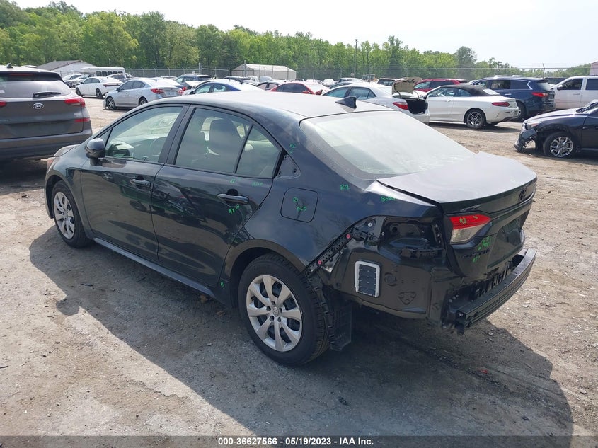 VIN JTDEPMAE3NJ210127 2022 TOYOTA COROLLA LE