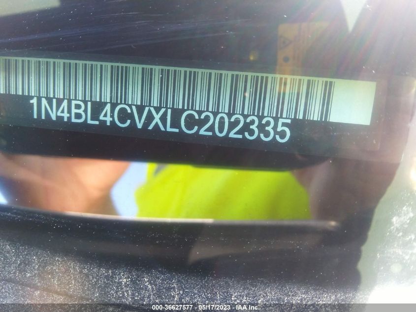2020 NISSAN ALTIMA 2.5 SR - 1N4BL4CVXLC202335