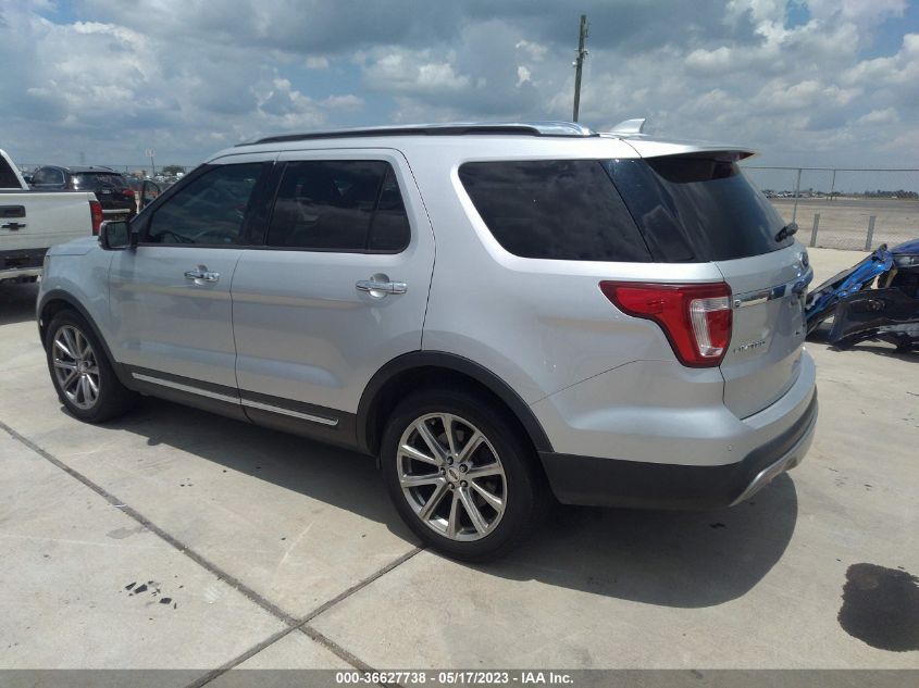 2017 FORD EXPLORER LIMITED - 1FM5K7FH5HGA42555