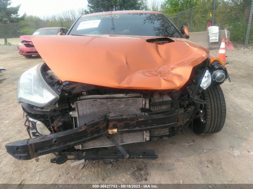 2013 HYUNDAI VELOSTER TURBO W/BLACK INT - KMHTC6AE5DU138449