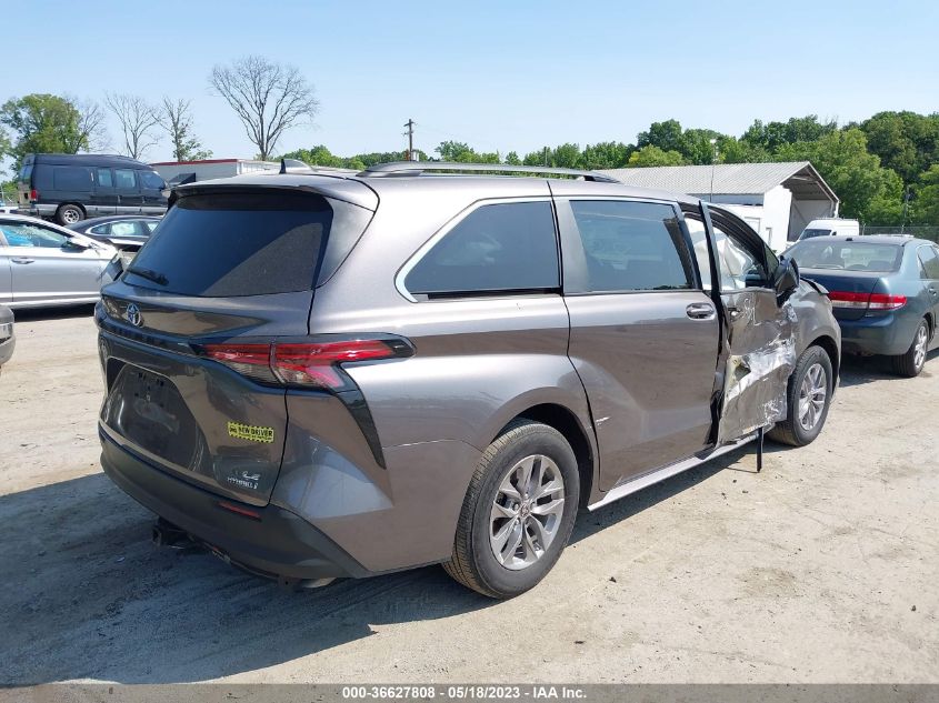 2022 TOYOTA SIENNA LE - 5TDKRKEC6NS092605