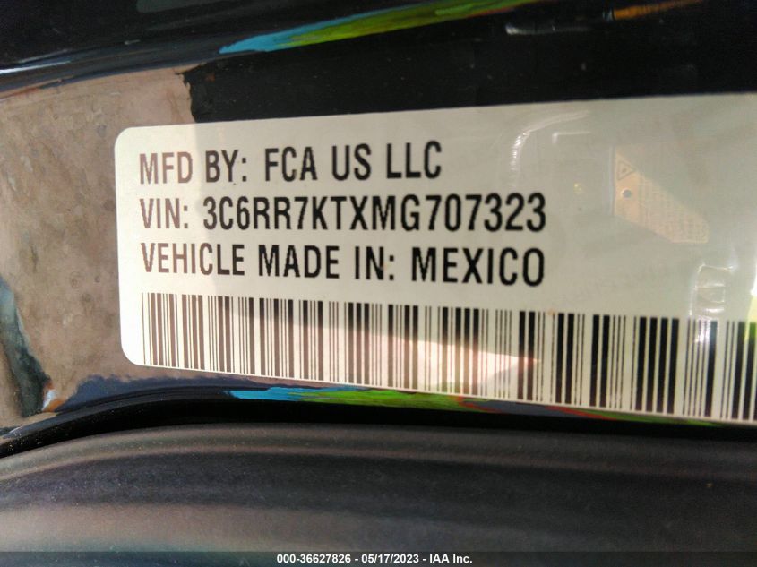 2021 RAM 1500 CLASSIC TRADESMAN - 3C6RR7KTXMG707323