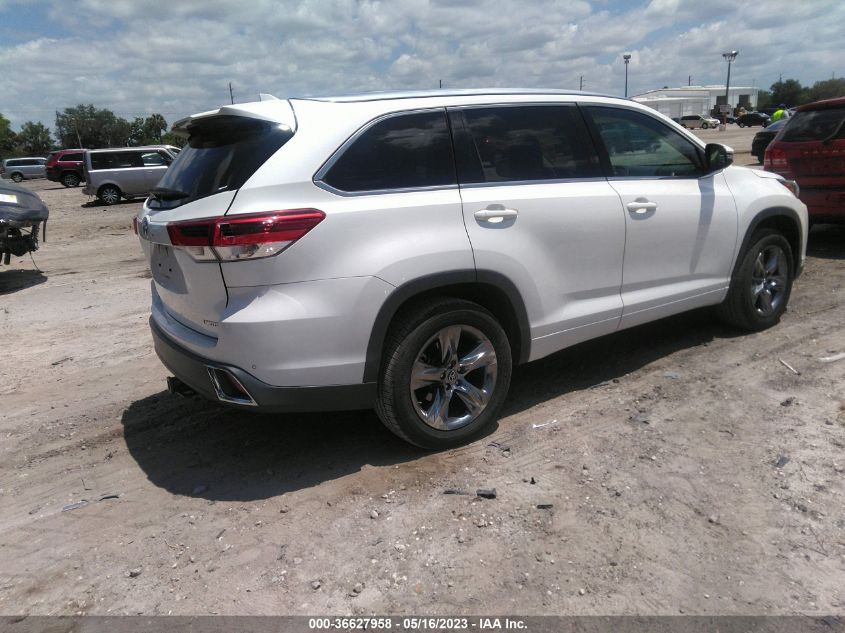 2018 TOYOTA HIGHLANDER LIMITED - 5TDYZRFH0JS262741