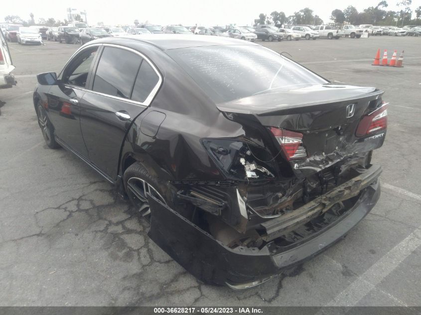 2017 HONDA ACCORD SEDAN SPORT - 1HGCR2F51HA018161