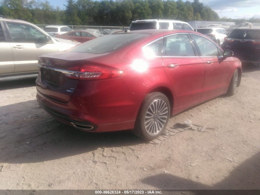 2017 FORD FUSION SE - 3FA6P0T98HR261703