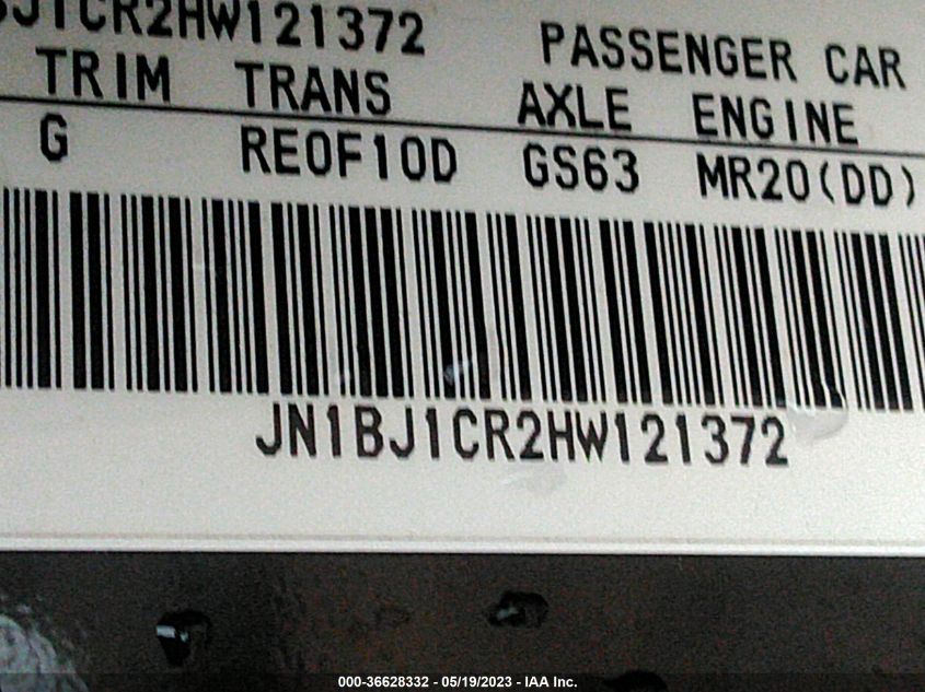 2017 NISSAN ROGUE SPORT S - JN1BJ1CR2HW121372