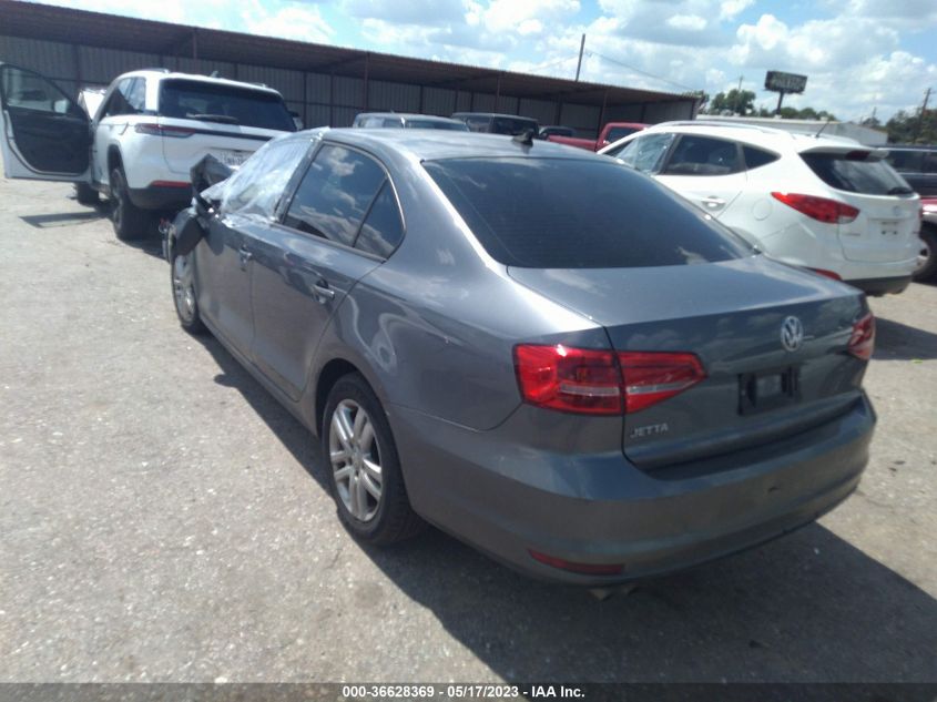 2015 VOLKSWAGEN JETTA SEDAN 2.0L S W/TECHNOLOGY - 3VW2K7AJ9FM351544