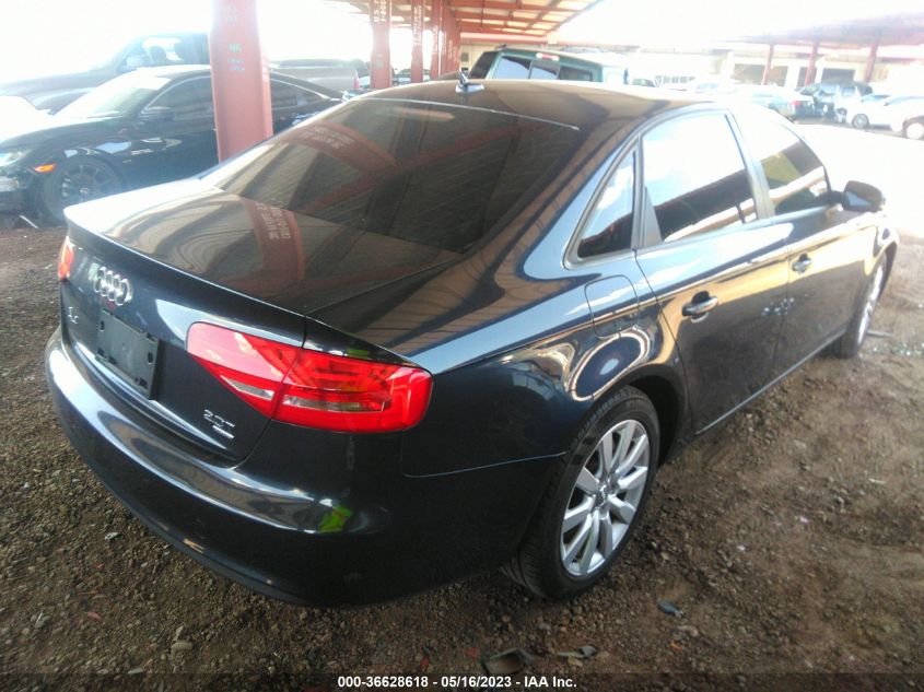 2013 AUDI A4 PREMIUM - WAUBFAFL9DN013026