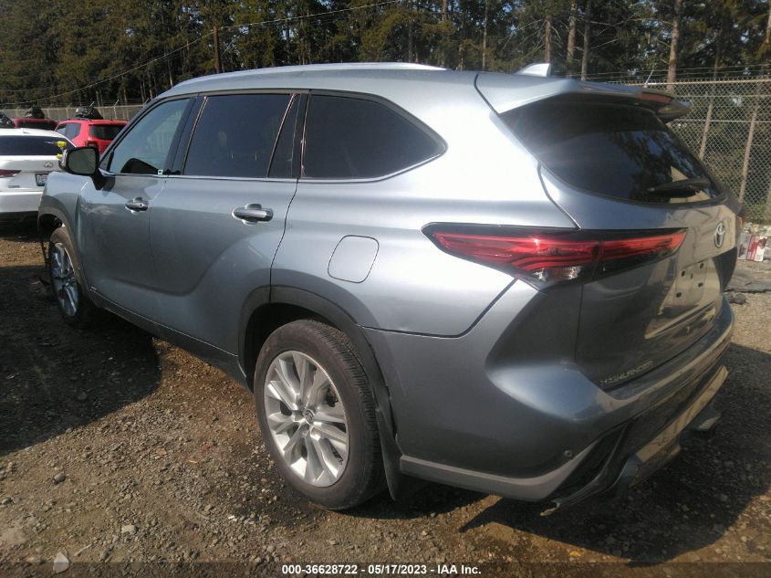 2022 TOYOTA HIGHLANDER HYBRID LIMITED - 5TDXBRCH9NS081633