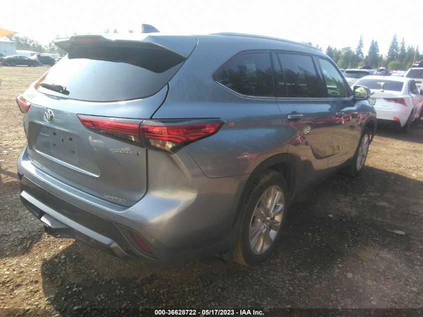 2022 TOYOTA HIGHLANDER HYBRID LIMITED - 5TDXBRCH9NS081633