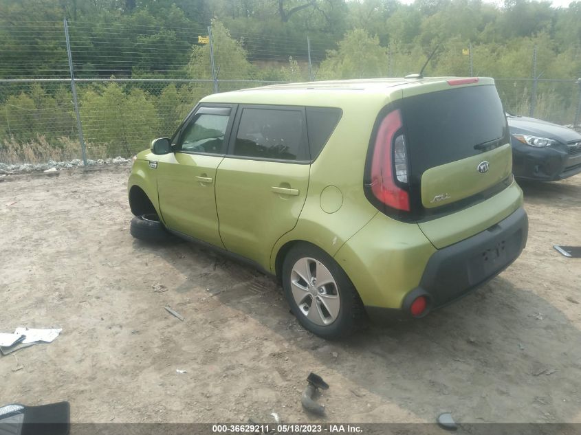 2016 KIA SOUL BASE - KNDJN2A27G7836309