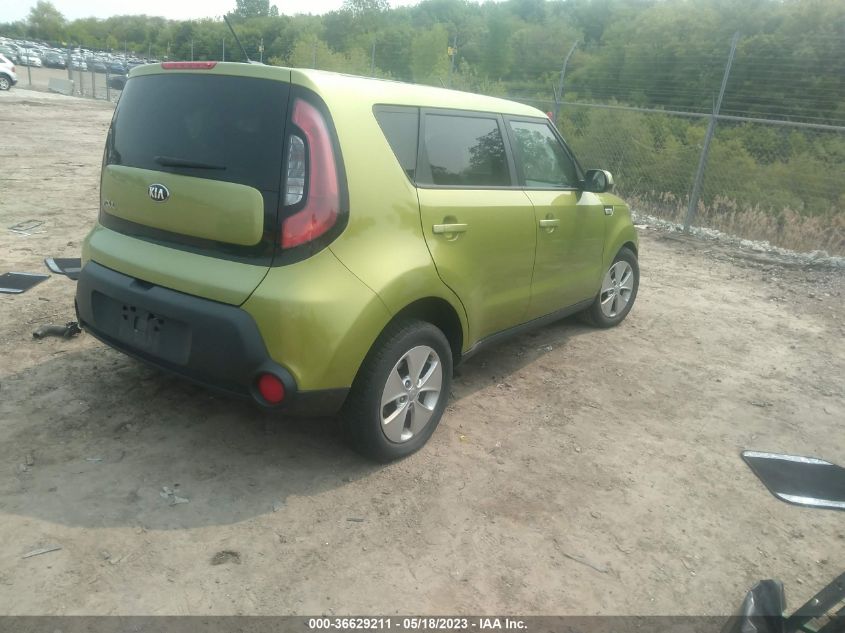 2016 KIA SOUL BASE - KNDJN2A27G7836309