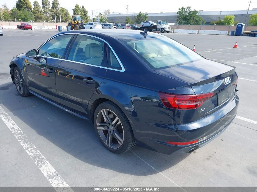 2018 AUDI A4 PREMIUM PLUS - WAUENAF43JN017965