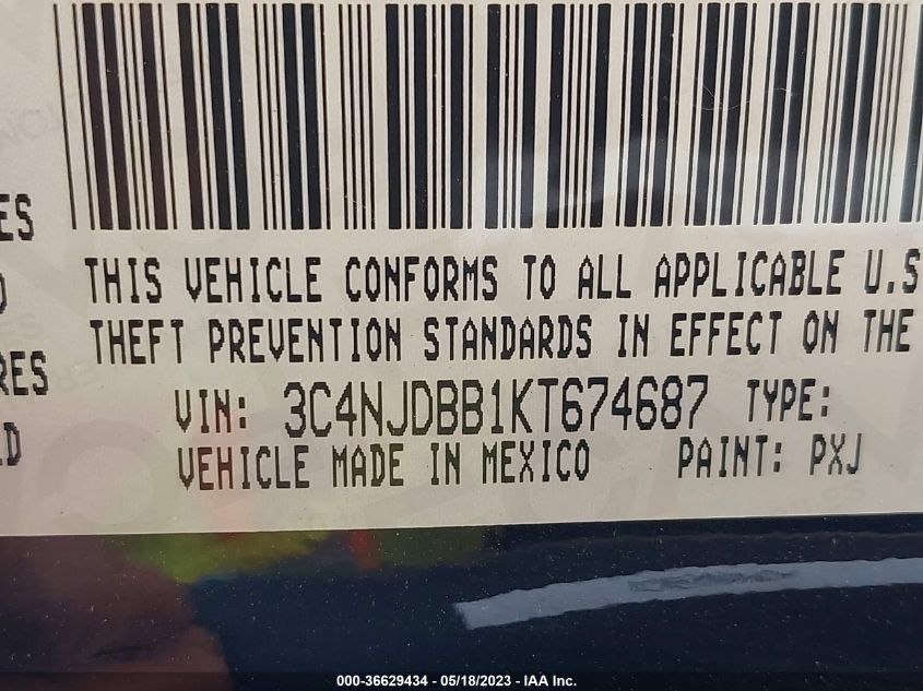 2019 JEEP COMPASS ALTITUDE - 3C4NJDBB1KT674687