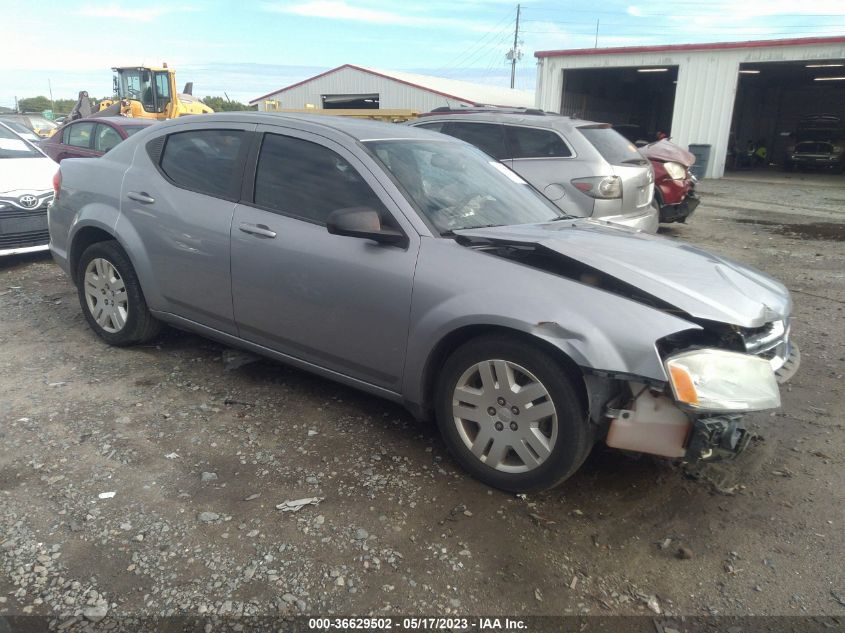 2013 DODGE AVENGER SE V6 - 1C3CDZAG7DN756276