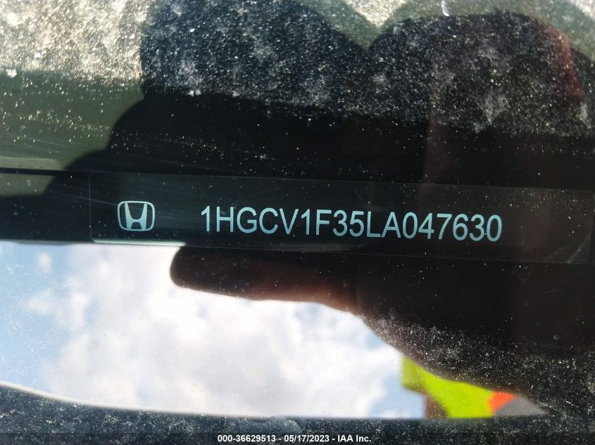 2020 HONDA ACCORD SEDAN SPORT - 1HGCV1F35LA047630
