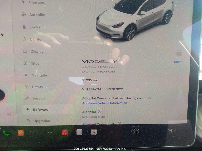 VIN 7SAYGAEE6PF617622 2023 TESLA MODEL Y LONG RANGE