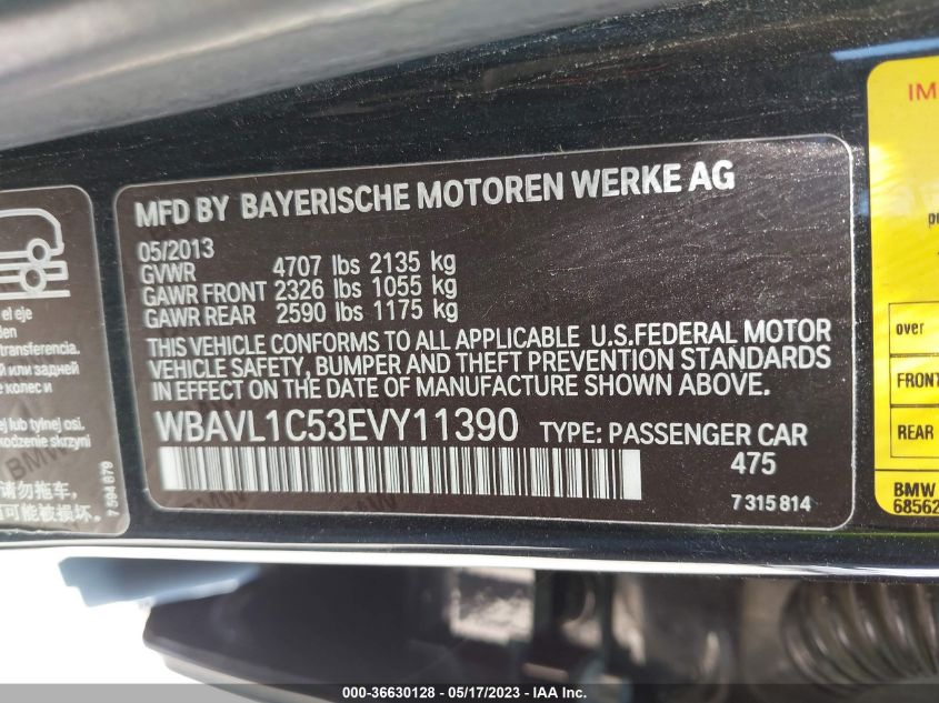 2014 BMW X1 XDRIVE28I - WBAVL1C53EVY11390