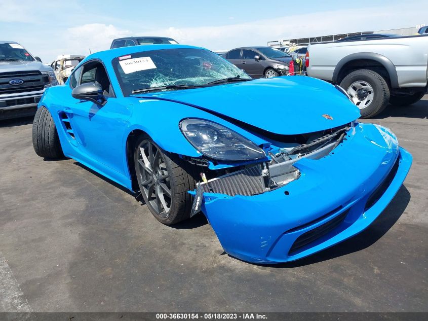 2022 PORSCHE 718 CAYMAN, VIN: WP0AA2A85NS255160